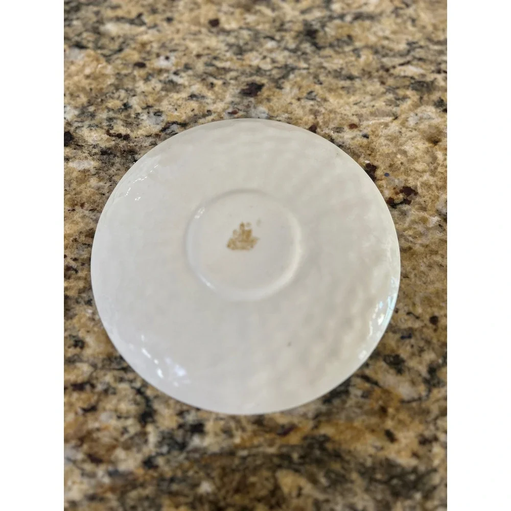Belleek Shamrock Saucer 5.25